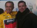 Giorgio Squinzi ''in maglia gialla'' e Cadel Evans 