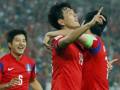 L'esultanza della Corea del Sud dopo il gol di Kim Young-Gwon . Action