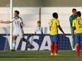 Giovanni Simeone in gol contro l'Ecuador. Action Images