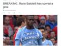 Mario Balotelli torna al gol: quello al Tottenham  il primo in Premier League e il web si scatena: da Jos Mourinho a Wenger, tutti 