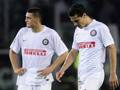 Mateo Kovacic ed Hernanes, centrocampisti dell’Inter. Reuters
