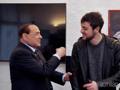 Il presidente onorario del Milan Silvio Berlusconi con Mattia Destro. Acmilan