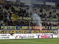 Lo striscione dei tifosi dei tifosi durante Parma-Chievo: 