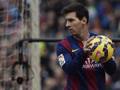 Leo Messi, a secco contro il Malaga. Afp