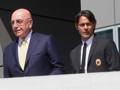 L'a.d. del Milan Adriano Galliani con Filippo Inzaghi. Ansa