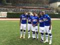 Foto di gruppo durante la seduta di allenamento per Obiang, Duncan, Eto'o, Duncan e Okaka. Twitter