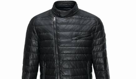 giacca pelle moncler