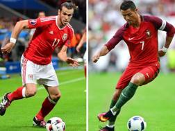 Gareth Bale, 26 anni, e Cristiano Ronaldo dos Santos Aveiro, 31 anni. Afp