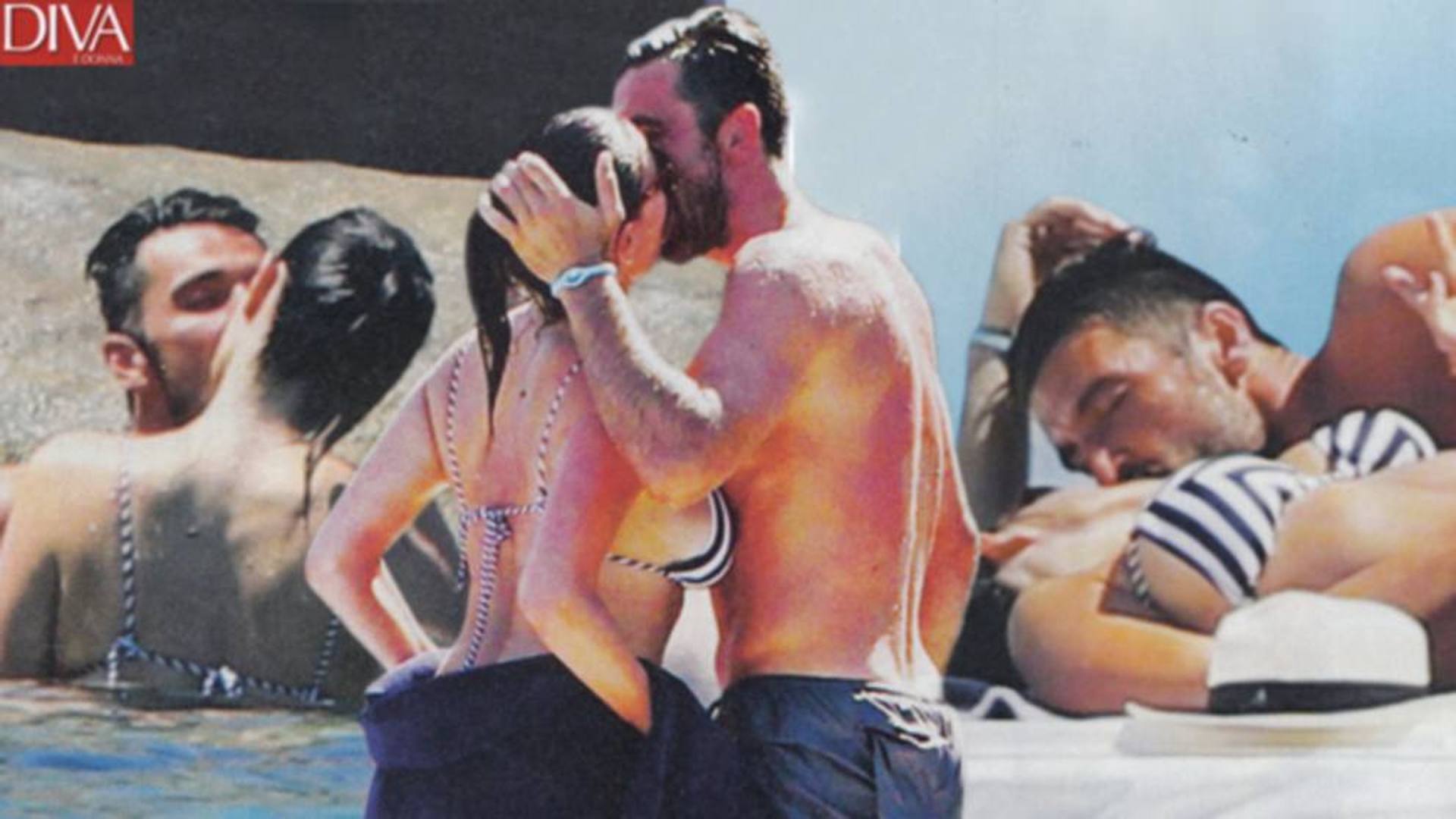 La calda estate di Gigi Buffon e Ilaria D'Amico.