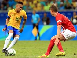 Il numero 10 del Brasile Neymar, stella del torneo olimpico di calcio. Getty Images