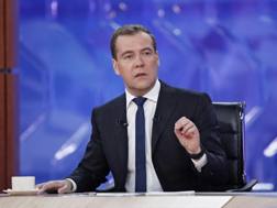 Il presidente della Federazione russa Dmitrij Anatol'evič Medvedev. Reuters