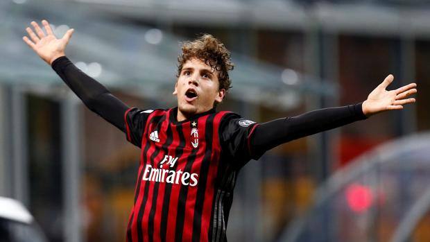 Manuel Locatelli, 18 anni, centrocampista del Milan. Reuters