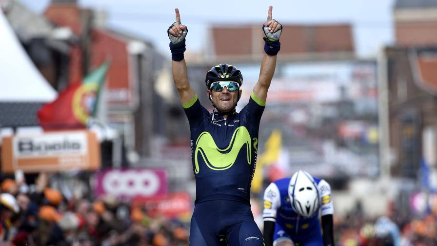 LiegiBastogneLiegi, Valverde trionfo e lacrime