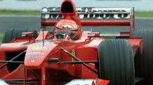 La Ferrari di Michael Schumacher durante la vittoria del GP di Suzuka. Reuters