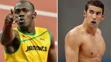 Usain Bolt, padrone della velocit, e Michael Phelps, dominatore del nuoto. Ap/Reuters