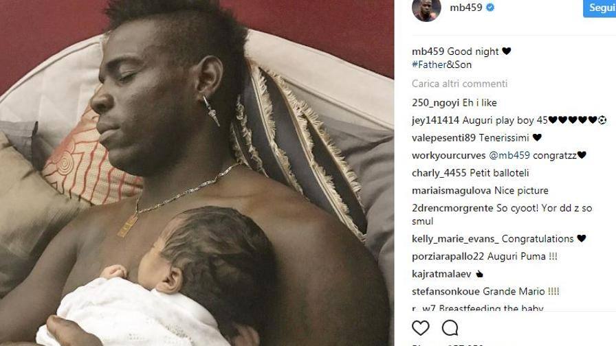 Balotelli Ecco La Prima Foto Con Il Figlio Lion