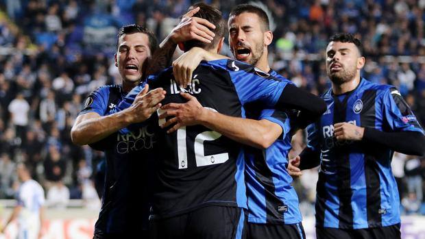 L'esultanza dopo il gol di Ilicic. AFP L'esultanza dopo il gol di Ilicic. AFP