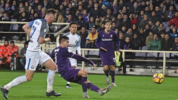 Il gol di Simeone, arrivato al 91'. Ansa Il gol di Simeone, arrivato al 91'. Ansa