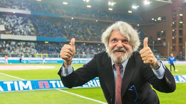 Massimo Ferrero, presidente della Sampdoria. Ansa Massimo Ferrero, presidente della Sampdoria. Ansa