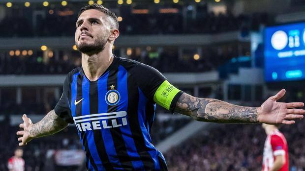 Mauro Icardi firma il gol della vittoria in casa del Psv. Epa Mauro Icardi firma il gol della vittoria in casa del Psv. Epa