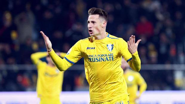 Andrea Pinamonti, 19 anni, attaccante del Frosinone. Ansa Andrea Pinamonti, 19 anni, attaccante del Frosinone. Ansa