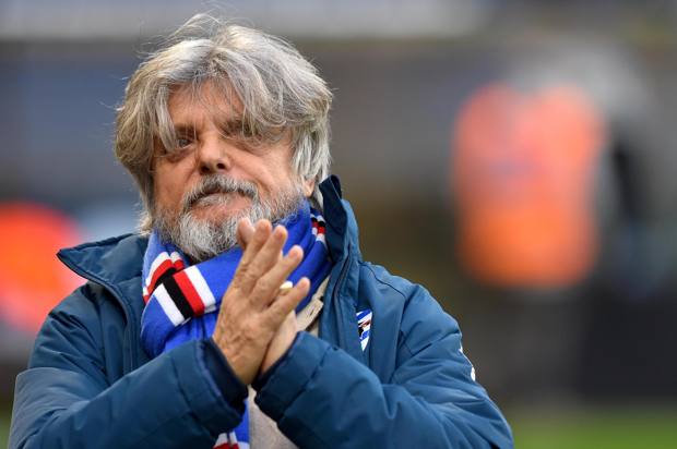 Massimo Ferrero, 67 anni, presidente della Samp. Ansa