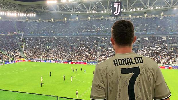 Filippo alla Juventus Stadium.  