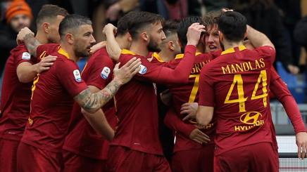 Esultanza giallorossa. Getty Esultanza giallorossa. Getty