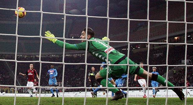 Il secondo gol di Piatek. Ansa Il secondo gol di Piatek. Ansa