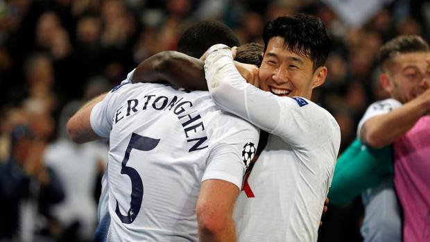 L’esultanza del Tottenham. Afp L’esultanza del Tottenham. Afp