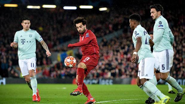 Per Salah poche occasioni pericolose contro il Bayern. Epa Per Salah poche occasioni pericolose contro il Bayern. Epa