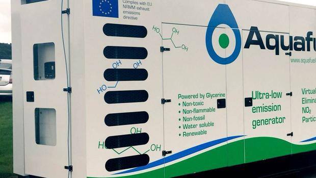 Generatore Aquafuel a Glicerina utilizzati per la Formula E