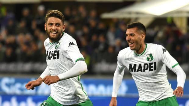 Rete di Berardi decisiva al Franchi. Ansa Rete di Berardi decisiva al Franchi. Ansa