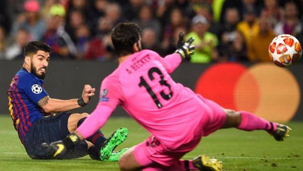 L'1-0 di Luis Suarez. Afp L'1-0 di Luis Suarez. Afp