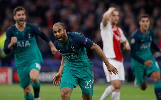 Lucas Moura, autore della tripletta che manda il Tottenham in finale. Afp Lucas Moura, autore della tripletta che manda il Tottenham in finale. Afp