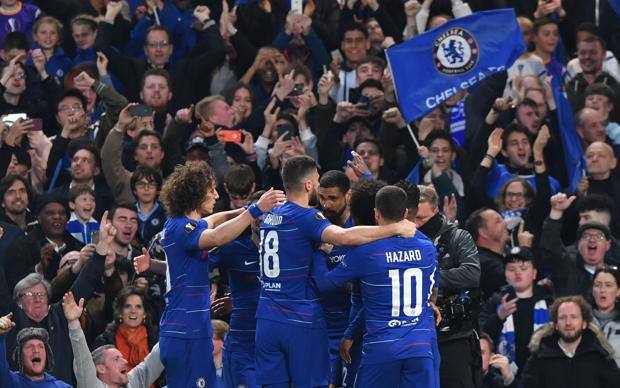 L’esultanza del Chelsea. Afp L'esultanza del Chelsea. Afp