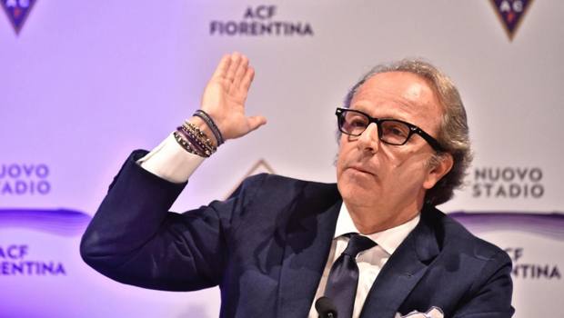 Il patron della Fiorentina Andrea Della Valle, 53 anni. Ansa 