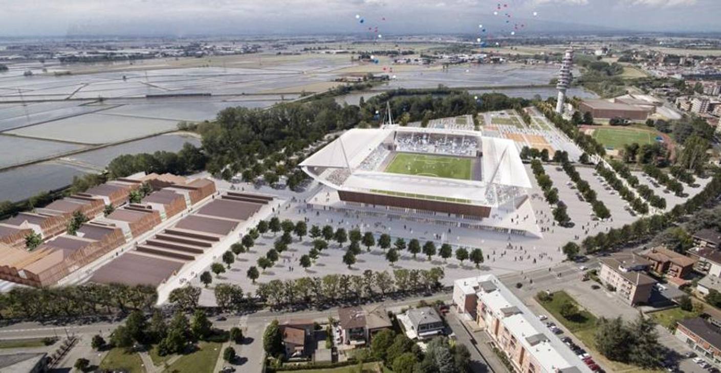  Il Novara Calcio ha presentato sei piani di riqualificazione della "Cittadella dello Sport"  