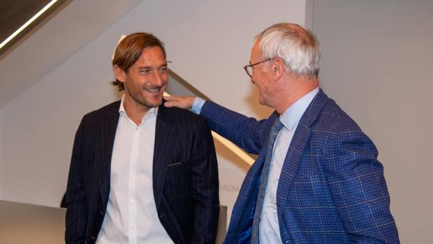 Ranieri con Totti 