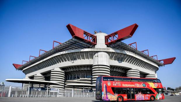 Lo stadio San Siro a Milano. LaPresse 
