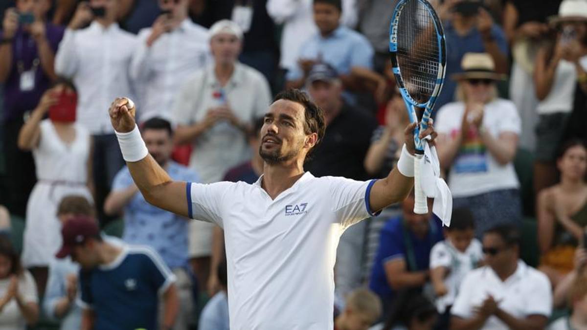 Wimbledon: Fognini piega Fucsovics al 5°, Berrettini ...