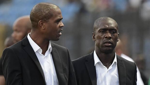 Kluivert e Seedorf durante la Coppa D'Africa col Camerun 