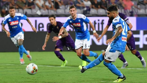 Il rigore del momentaneo 1-2 di Insigne Il rigore del momentaneo 1-2 di Insigne