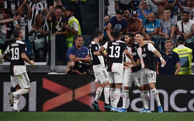 Esultanza bianconera allo Stadium. Afp Esultanza bianconera allo Stadium. Afp