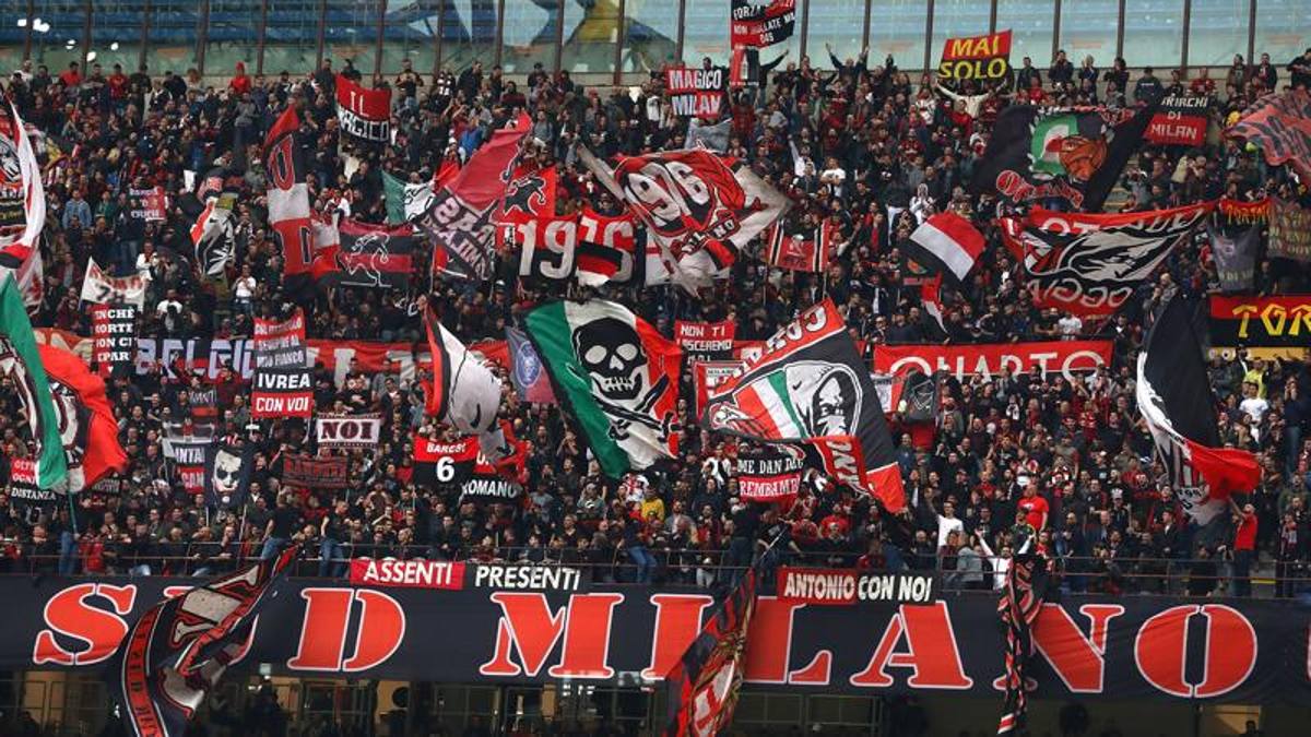 Milan, curva sud, petardi a San Siro nel derby 9 ultrà milanisti