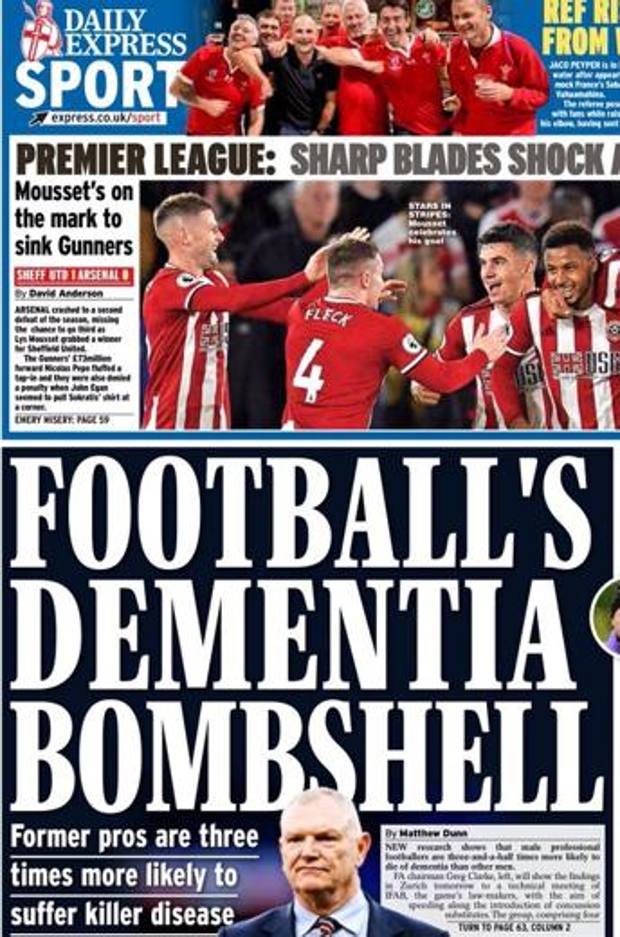 La prima pagina del Daily Express La prima pagina del Daily Express