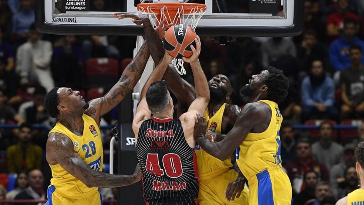 Basket, Eurolega, Milano resta imbattuta al Forum: il Maccabi va k.o