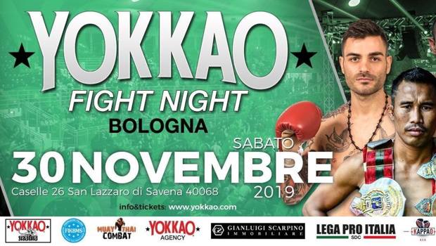 La locandina dell'evento "Yokkao Fight Night" 