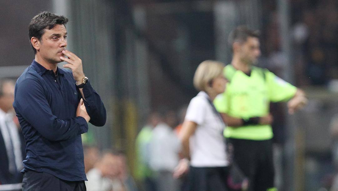 Vincenzo Montella è tornato alla guida della Fiorentina dopo le esperienze al Milan e al Siviglia. Lapresse 