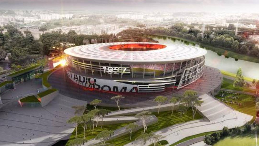 Il progetto del nuovo stadio della Roma 